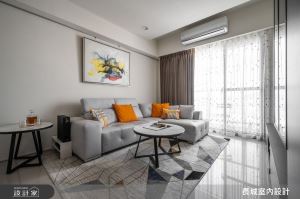 留白藝術美學的極致，以鮮明愛馬仕橘點綴美式風小宅_視覺圖