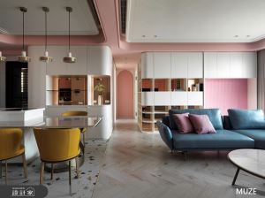 45坪糖果色北歐宅，圓弧語彙、經典配色帶你揮別一成不變的生活軌跡_視覺圖