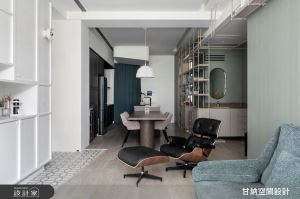 一櫃分飾兩角創造生活餘裕！善用屋高打造鐵件櫃牆，滿足各種收納需求亦成為動線樞紐_視覺圖