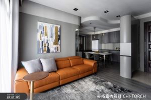 C大調揭開新婚序曲！26坪時尚愛馬仕橘之家，灰階、圓弧語彙寫下現代質感_視覺圖