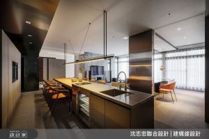 長餐桌與中島放大空間感受，細膩材質規劃展現精品現代風_視覺圖