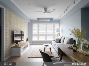 32坪唯美鄉村宅，鵝黃與天藍色交織生活中的甜蜜自在_視覺圖