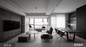 私人酒吧小酌、窗邊臥榻觀景！25坪簡約現代風，好採光與木質共譜沈靜調性_視覺圖