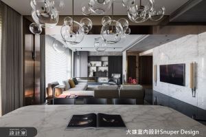 軸線貫穿與異材質靈感激盪 再現從容優雅當代紳士宅_視覺圖