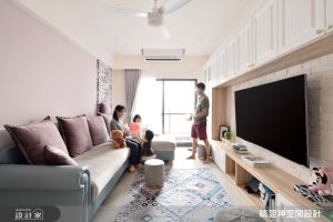 少女最愛的粉嫩北歐風！光感客廳＋IG網美餐廚，百萬內打造23坪超夢幻親子宅_視覺圖