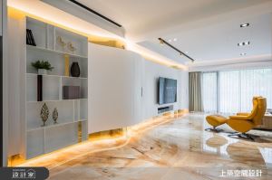 揭開北歐風的奢華面貌！巧搭時尚金和大理石材，形塑80坪超美型透天豪宅_視覺圖