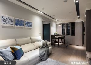 客製收納櫃體化解樑柱問題，為烹飪愛好者打造 16 坪現代舒適單身宅_視覺圖