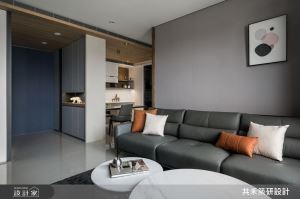 時尚暖灰調、收納好機能，構築 28 坪現代單身宅的舒適生活宣言_視覺圖