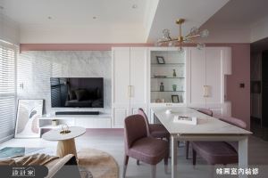 一回家就有好心情！花磚玄關、跳色廊道混搭出浪漫粉嫩宅_視覺圖