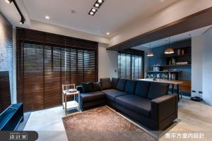 不到 17 坪的現代風單身宅，用樂土電視牆、輕食小酌吧台打造放鬆空間_視覺圖