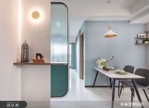 百萬預算，完成北歐風小宅！從水波紋玻璃屏風，看透生活的各種可能_視覺圖