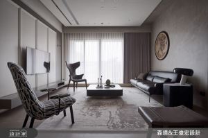 48坪沈穩灰調現代宅，將夫妻倆的退休規劃裝入恬淡的生活日常_視覺圖