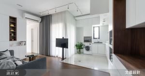 混搭白與木紋的現代療癒術！融入滿點收納的實用內在，創造小宅最大潛能_視覺圖