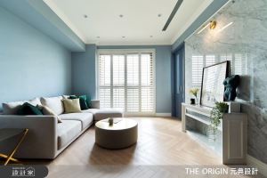 老屋翻轉藍色北歐宅！花磚X金屬X線板元素，賦予簡約時尚感靈魂_視覺圖