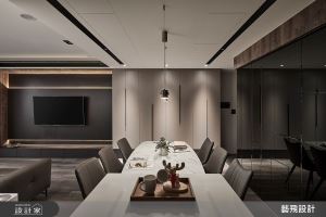 窗景綠意是用餐時光的最佳佐料！沈穩現代宅以線性元素醞釀獨到的設計美學_視覺圖