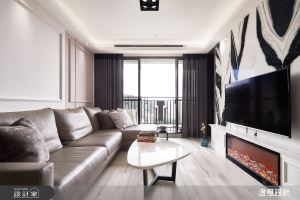 搶眼電視牆散發時尚奢華氣場！27 坪新古典宅躍升豪宅格局_視覺圖