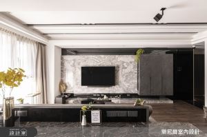 我家客廳有自然景深！24坪現代宅內的愜意沉靜步調_視覺圖