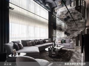 時尚緬因貓的60坪現代風豪宅！以絢麗光影與石材激盪華麗面貌_視覺圖