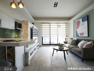 20坪也能有玄關和開放廚房，讓寵物與人共享美式風休閒宅_視覺圖