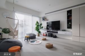 40坪親子機能宅，灰階現代風伴隨一家四口沐浴於愜意日光下_視覺圖