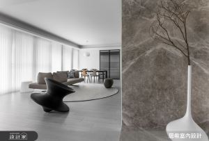 以白為純美理想，串聯玄關、客廳、餐廳引入優美窗景與精緻現代風_視覺圖