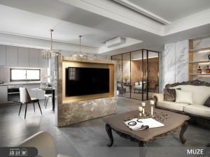 中古屋翻新奢華新古典！回字型動線與材質演繹，蘊藏大器與品味細節宅邸_視覺圖