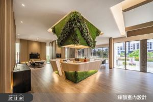 百坪現代風商業空間加入綠意造景！以木質色彩、多元建材傳遞熱忱體貼的服務理念_視覺圖