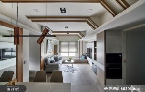 重組餐區再增 2 房、麻煩大樑反變特色！30 坪現代宅改造有求必應_視覺圖