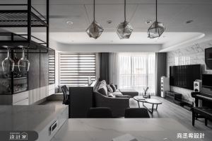 時髦中島吧檯與悠揚鋼琴聲！以  35  坪現代宅，承載精緻迷人的生活品味！_視覺圖