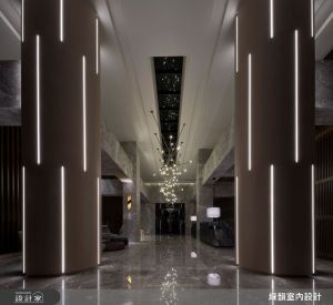 建案公設也能時尚又大器！一睹木質調與石紋肌理的最佳搭襯_視覺圖