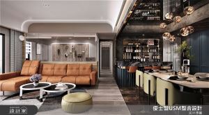 現代英倫風酒館藏在我家！右轉去奢華中島微醺、左轉回大沙發放鬆_視覺圖