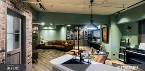 老屋翻新28坪工業風私宅！創意斜角化解畸零格局，梳理出流暢動線，讓家放大一倍_視覺圖