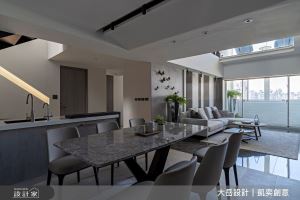 58坪樓中樓老屋翻轉！挑高優勢引窗外天際，成就現代宅絕美景緻_視覺圖