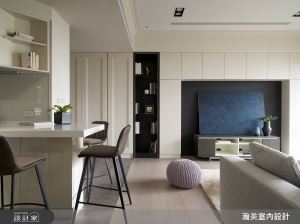 音樂世家的混搭風奶油宅！CD 收納牆、開放中島吧檯譜出生活新樂章_視覺圖