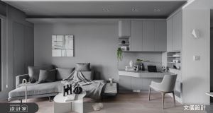 灰白現代風的溫柔視野！26坪中古屋翻新，親子宅多出海量收納、書房設計_視覺圖