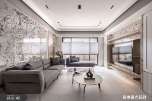 35坪中古屋大改造！大理石創造大器客廳，四房減一房讓臥室更寬敞舒適_視覺圖