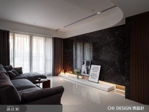 充滿溫度的冷色現代宅！以豐富建材、色彩堆疊，讓生活美學觸手可及_視覺圖