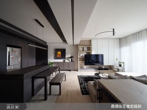 能奔跑的寬敞感、可塗鴉的黑板牆！質感現代風裡，成就醫師夫妻最嚮往的親子宅_視覺圖