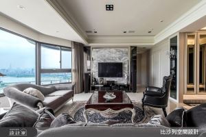 把城市光景帶進輕奢新古典宅，多種質材堆疊細膩華美的居宅個性_視覺圖