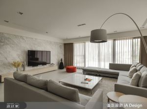 「讓光線做設計」發揮才質本真，走入質感現代風百坪豪宅_視覺圖