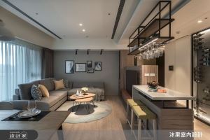 以紅酒玄關迎接微醺之夜！葡萄酒藏家的 23 坪質感簡約宅_視覺圖