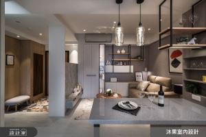 15 坪打造 2 房 1 廳和開放式餐廚！休閒風單身宅的黃金格局規劃術！_視覺圖