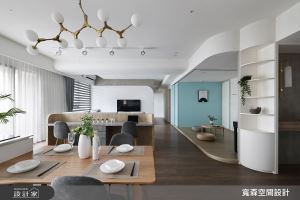 夢幻開放式餐廚、彈性多功能室！45坪清新北歐風，一次滿足新婚夫妻的各種嚮往_視覺圖