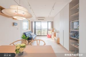 隱藏都市裡的寧靜北歐風親子宅！引建築景緻入室，展示收納堆疊出療癒生活味_視覺圖
