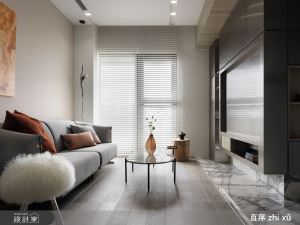 文教區22坪現代宅，異材質堆疊展現剛、柔合併的精品居宅特點_視覺圖