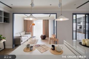 生活即景！陽光映照在線板、花磚與框景視覺，吹奏藍色美式風尚_視覺圖