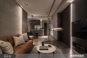 低調奢華的視覺饗宴，多重材質共建26坪現代風空間_視覺圖