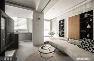 16坪高顏質現代宅，寬敞客廳、美型廚房、多功能區，竟還有吸睛的藝術廊道!_視覺圖