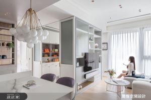 16坪法式小家更衣室、客房兼具，彈性隔間引入好採光_視覺圖