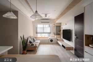 貓跳台電視牆、臥榻貓砂區！16 坪無印風日系宅，打造幸福寵貓時光！_視覺圖